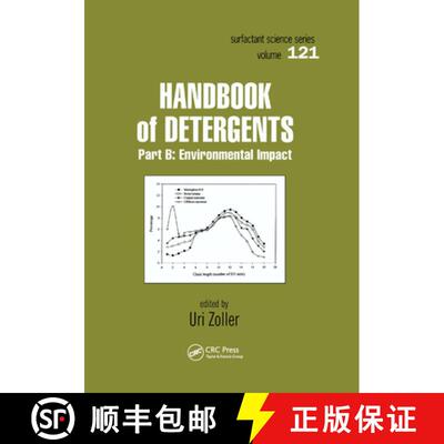【3-4周达】Handbook of Detergents, Part B: Environmental Impact [9780367393953]