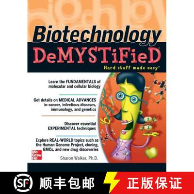 【3-4周达】Biotechnology Demystified [9780071448123]