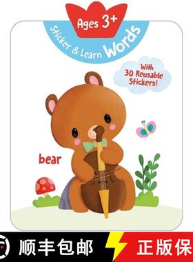 预订 Sticker & Learn Words (Ages 3+): With 30 Reusable Stickers [9789465054377]