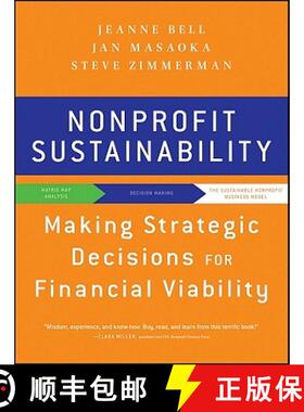 【3-4周达】Nonprofit Sustainability: Making Strategic Deciscions For Financial Viability [Wiley经管] [9780470598290]