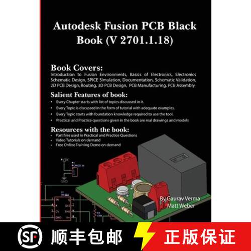 【3-4周达】Autodesk Fusion PCB Black Book (V 2701.1.18) [9781774592021]