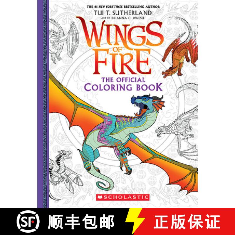 【3-4周达】Official Wings of Fire Coloring Book (Media Tie-In) [9781338818406]