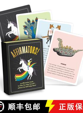 【3-4周达】Affirmators! 50 Affirmation Cards Deck to Help You Help Yourself - Without the Self-Helpy-... [9781601067111]