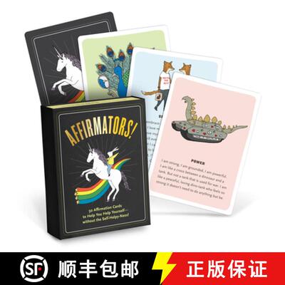 【3-4周达】Affirmators! 50 Affirmation Cards Deck to Help You Help Yourself - Without the Self-Helpy-... [9781601067111]