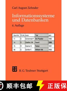 【3-4周达】Informationssysteme und Datenbanken (6., völlig neubearb. und erw. Auflage 1998) [9783519324805]