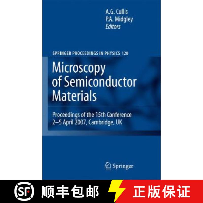 【3-4周达】Microscopy of Semiconducting Materials 2007 : Proceedings of the 15th Conference, 2-5 Apri... [9781402086144]