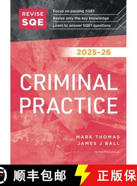 【3-4周达】Revise SQE Criminal Practice 2025/26: SQE1 Revision Guide [9781917183178]