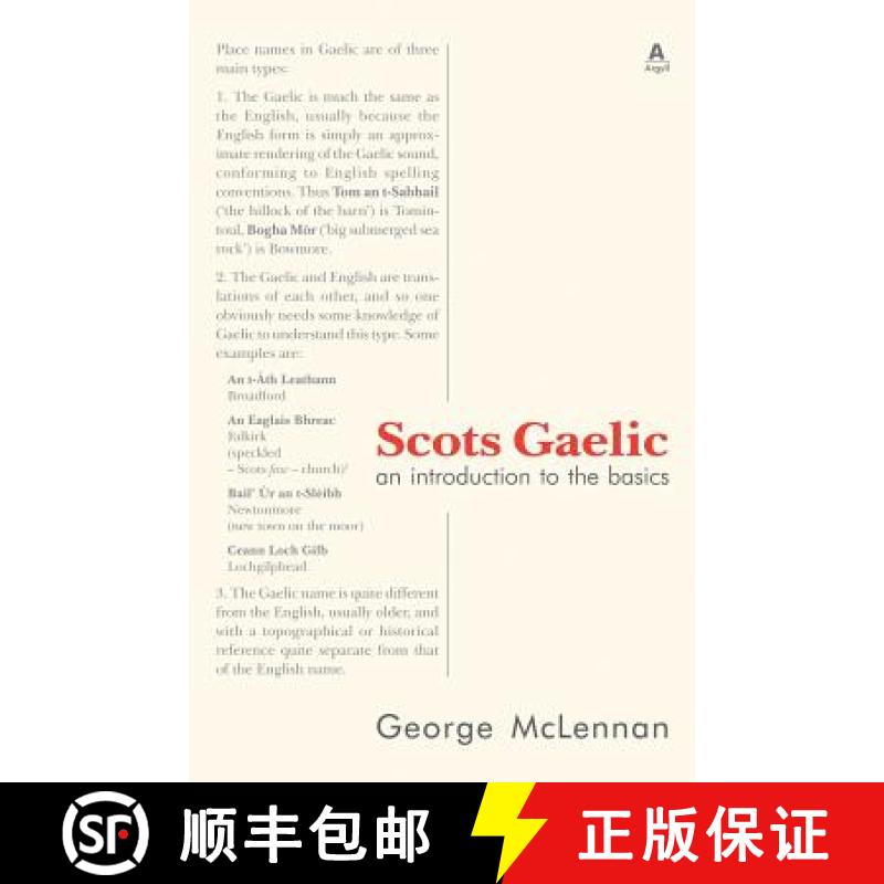 【3-4周达】Scots Gaelic: an introduction to the basics [9781907165368]