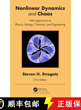 现货 非线性动力学与混沌 Nonlinear Dynamics and Chaos: With Applications to Physics, Biology, Chemistr... [9780367026509]