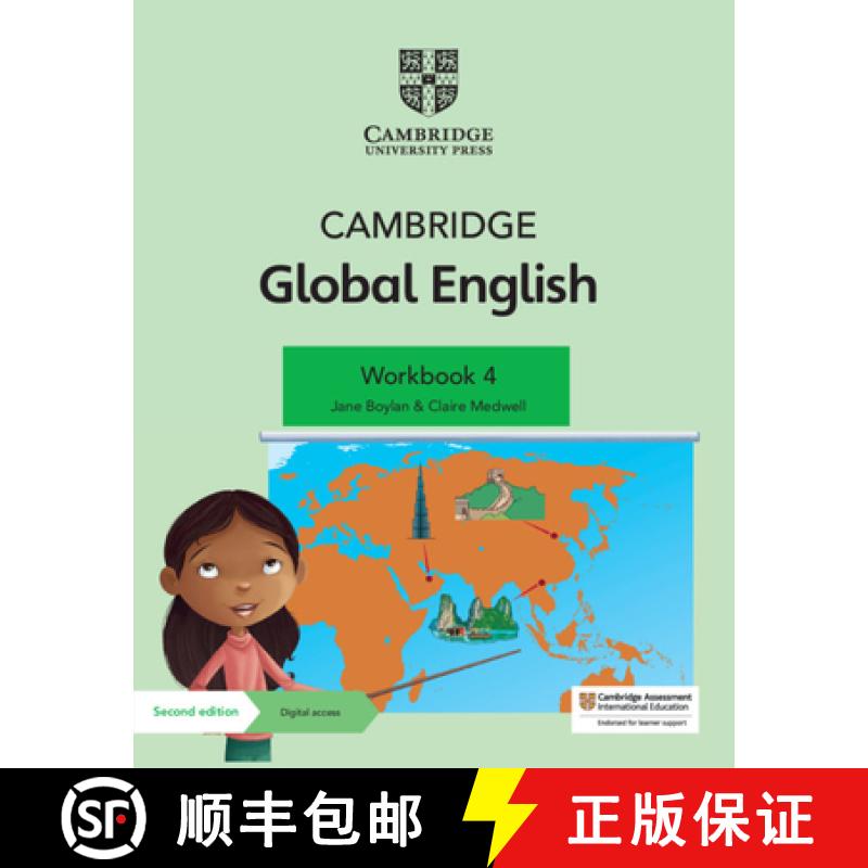 【2-3周达】Cambridge Global English Workbook 4 with Digital Access (1 Year) : for Cambridge Primary E... [9781108810883]