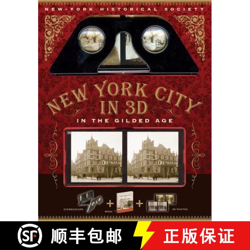 【3-4周达】New York City in 3D: the Gilded Age: A Book Plus a Stereoscopic Viewer, and 50 3D Photos f... [9781579129576]