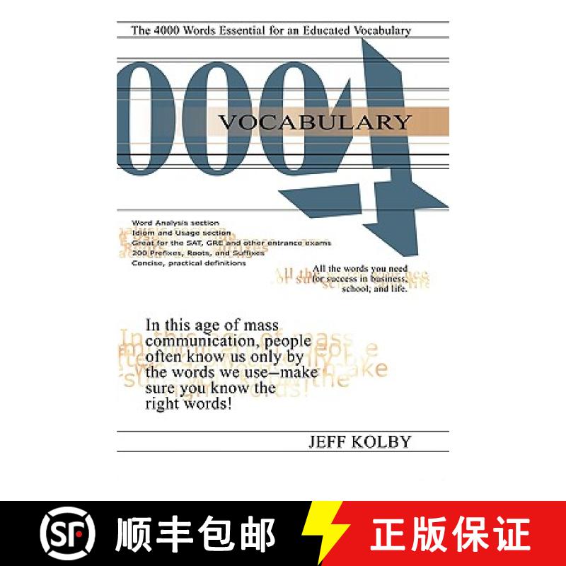 【3-4周达】Vocabulary 4000: The 4000 Words Essential for an Educated Vocabulary [9781889057569]