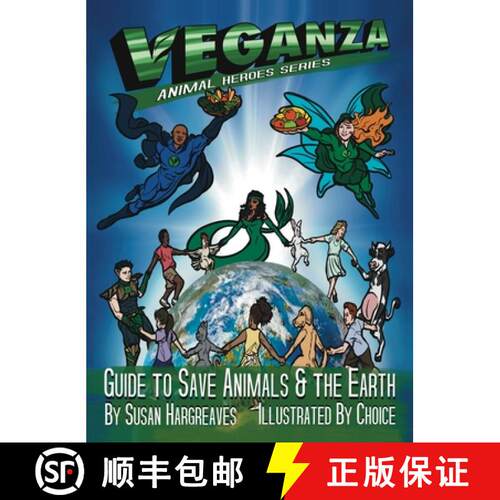 【3-4周达】精装 Veganza Animal Heroes Series - Guide to Save Animals & the Earth [9798990489301]