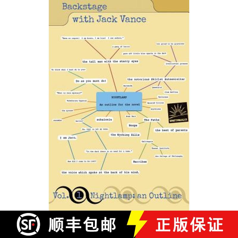 【3-4周达】Backstage with Jack Vance, Volume 1: Nightlamp, an Outline [9781619473515]