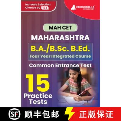 【3-4周达】MAH B.A./B.Sc. B.Ed. CET Exam Prep Book 2023 | Maharashtra - Common Entrance Test | 15 Ful... [9789355568694]