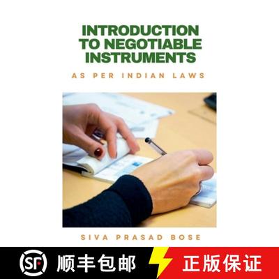 【3-4周达】Introduction to Negotiable Instruments: As per Indian Laws [9798215284179]
