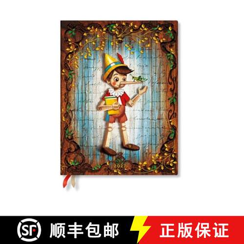【3-4周达】2027 Carlo Collodi, Pinocchio Ultra Softcover 12-Month Daily Planner, 432pg, 80gsm by Pape... [9780349717135]