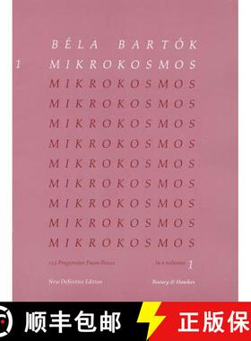 【3-4周达】Bela Bartok - Mikrokosmos Volume 2 153 Progressive Piano Pieces for Students and Beginners... [9780851626024]