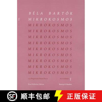 【3-4周达】Bela Bartok - Mikrokosmos Volume 2 153 Progressive Piano Pieces for Students and Beginners... [9780851626024]