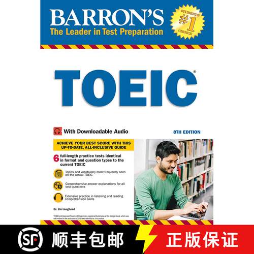 BARRON'S TOEIC WITH AUDIO, 8TH ED (Eighth Edition) [9781438011837]