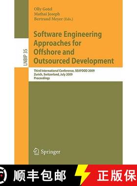 【3-4周达】Software Engineering Approaches for Offshore and Outsourced Development: Third Internation... [9783642029868]