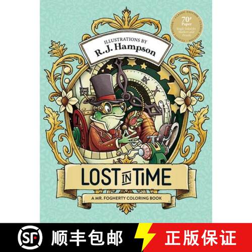 【3-4周达】Lost in Time:  A Mr. Fogherty Coloring Book [9781922472601]