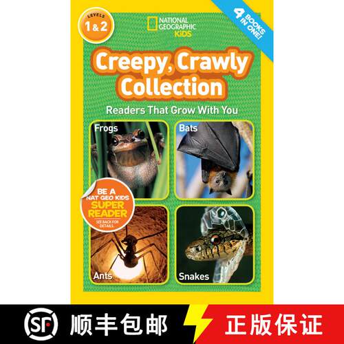 预订 Creepy, Crawly Collection (National Geographic Kids Readers, Levels 1 & 2): Readers That Grow Wi... [9781426311970]