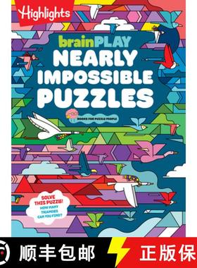 Brainplay Nearly Impossible Puzzles: Highlights Puzzle Book for Kids with Super Hard Brain Teasers, L... [9781639622900]