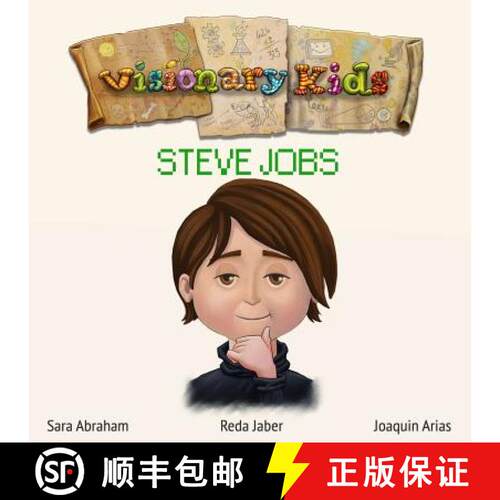 【3-4周达】Visionary Kids: Steve Jobs [9780996084802]