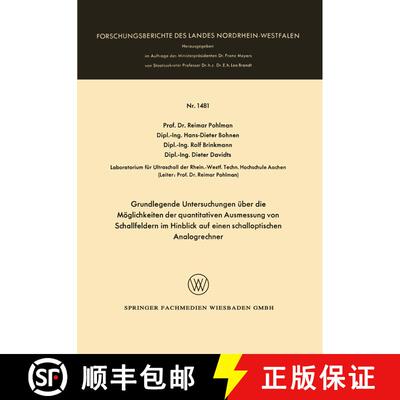 【3-4周达】Grundlegende Untersuchungen über die Möglichkeiten der quantitativen Ausmessung von Scha... [9783663063353]