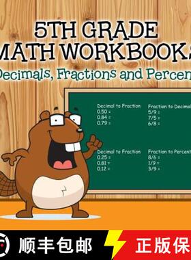 【3-4周达】Fifth Grade Math Workbooks: Decimals, Fractions and Percent [9781682601037]