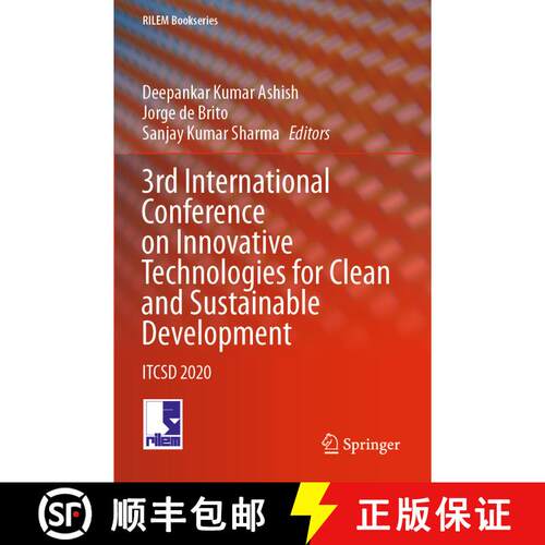 【3-4周达】3rd International Conference on Innovative Technologies for Clean and Sustainable Developm... [9783030514877]
