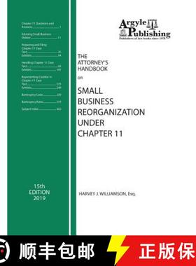 预订 The Attorney's Handbook on Small Business Reorganization Under Chapter 11 [9781880730560]