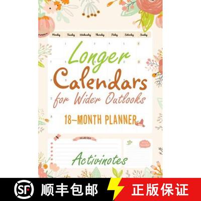 预订 Longer Calendars for Wider Outlooks - 18-Month Planner [9781683216223]