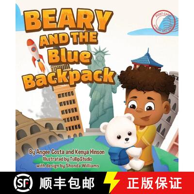 【3-4周达】精装 Beary and the Blue Backpack [9798988649496]