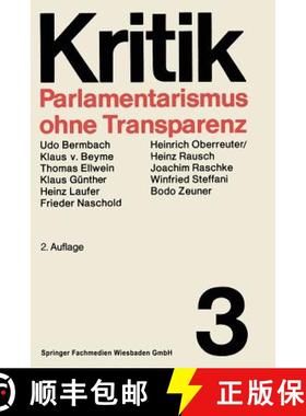 【3-4周达】Parlamentarismus Ohne Transparenz [9783531112039]