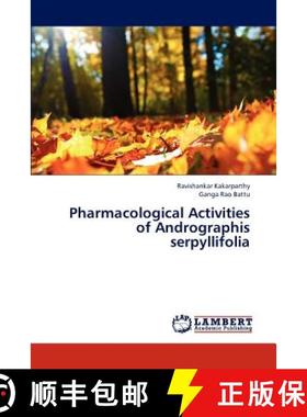 预订 Pharmacological Activities of Andrographis Serpyllifolia [9783846550007]