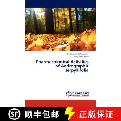 预订 Pharmacological Activities of Andrographis Serpyllifolia [9783846550007]