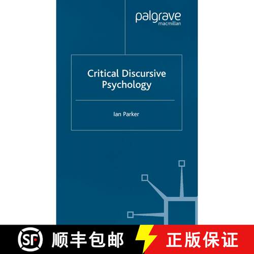 【3-4周达】Critical Discursive Psychology (1st ed. 2002) [9781349429912]
