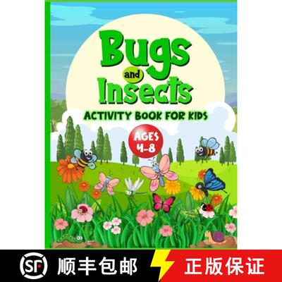 【3-4周达】Bugs And Insects Book For Kids Ages 4-8: Cute Creative Puzzle Workbook For Children Who Lo... [9781915216496]