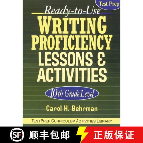 【3-4周达】Ready-To-Use Writing Proficiency Lessons And Activities 10Th Grade Level [Wiley教育学] [9780787966003]