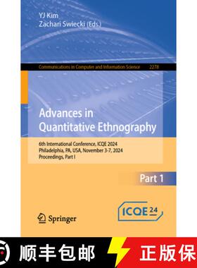 【3-4周达】Advances in Quantitative Ethnography : 6th International Conference, ICQE 2024, Philadelph... [9783031763342]
