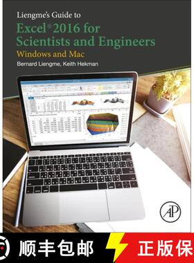 【3-4周达】Liengme's Guide to Excel 2016 for Scientists and Engineers: (Windows and Mac) [9780128182499]