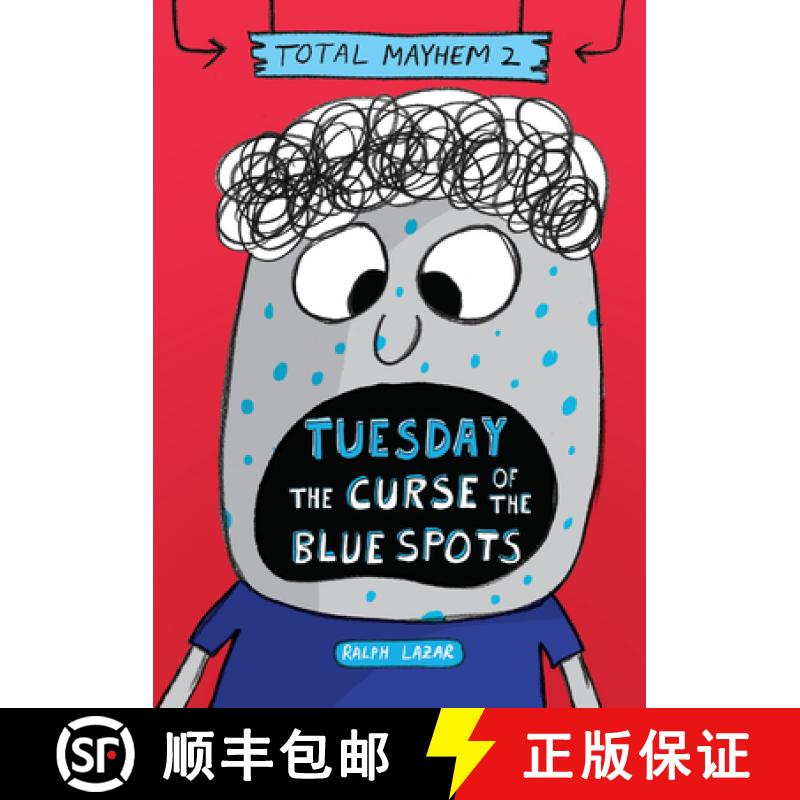 【2-3周达】Tuesday - The Curse of the Blue Spots (Total Mayhem #2) (Library Edition) [9781338770438]