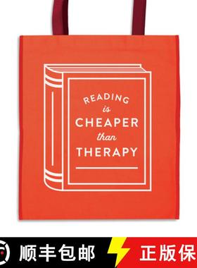 【3-4周达】Reading Is Cheaper Than Therapy Reusable Shopping Bag [9780735365339]