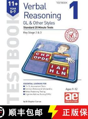 【3-4周达】11+ Verbal Reasoning Year 5-7 GL & Other Styles Testbook 1: Standard 20 Minute Tests [9781911553656]