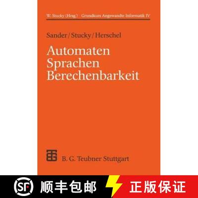 【3-4周达】Automaten Sprachen Berechenbarkeit: Grundkurs Angewandte Informatik IV (2., durchgesehene ... [9783519129370]