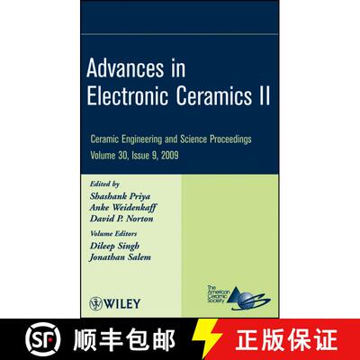 【3-4周达】Advances In Electronic Ceramics Ii Cesp V30 Issue 9 [Wiley材料科学] [9780470457597]