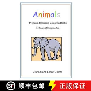 【3-4周达】Animals: Premium Children's Colouring Books [9781365197918]