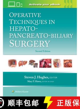 【3-4周达】Operative Techniques in Hepato-Pancreato-Biliary Surgery: Print + eBook with Multimedia [9781975176587]